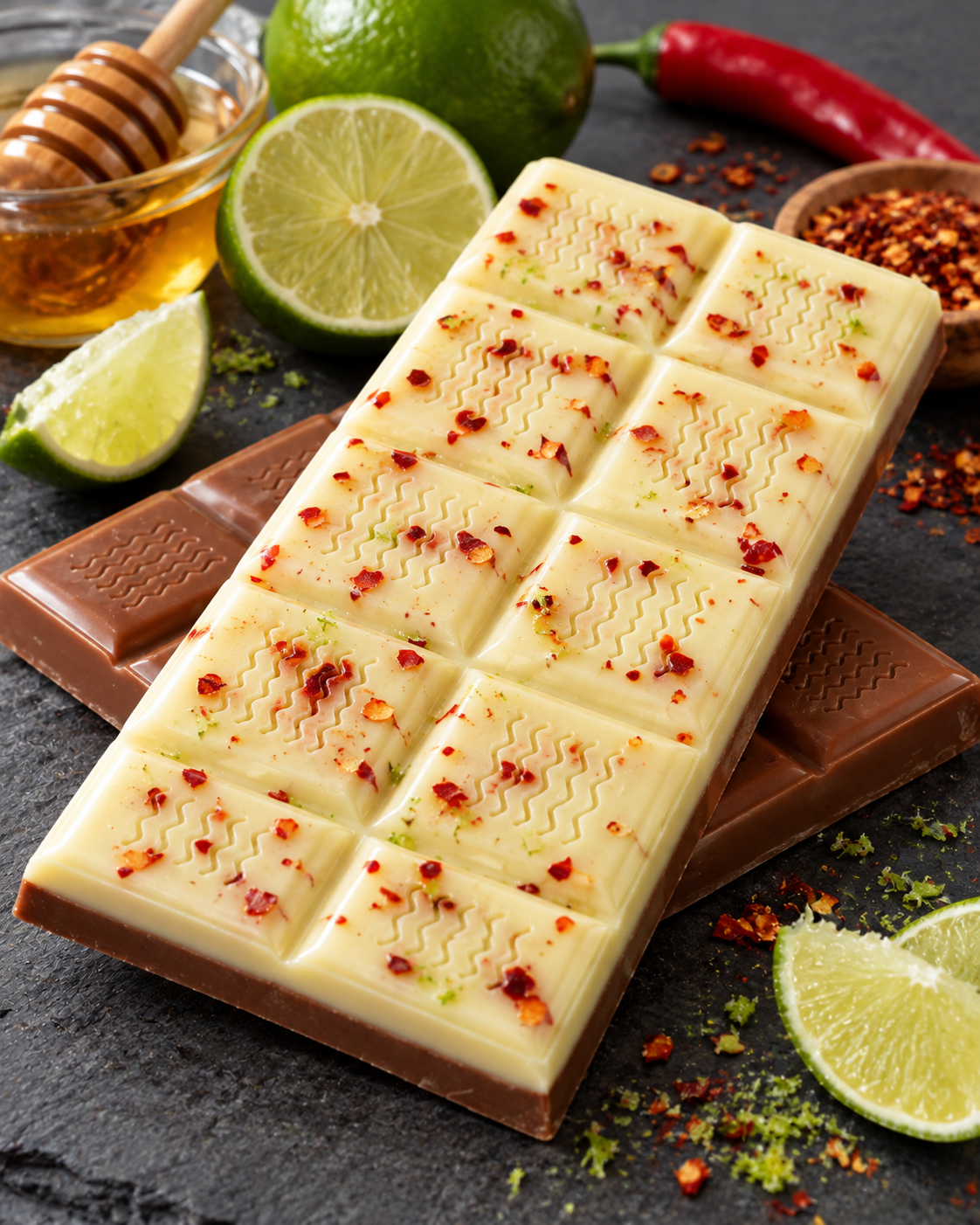 Honig-Limette-Chili Schokolade